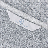 Cotton Blend Checkered and Rib Bath Towel Set of 2