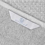 Cotton Blend Checkered and Rib Bath Towel Set of 2