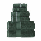 Niles Egyptian Giza Cotton Plush Heavyweight Soft 6 Piece Towel Set
