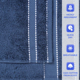 Niles Egyptian Giza Cotton Plush Heavyweight Soft 6 Piece Towel Set