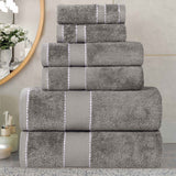 Niles Egyptian Giza Cotton Plush Heavyweight Soft 6 Piece Towel Set