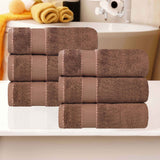 Niles Egyptian Giza Cotton Plush Thick Absorbent Hand Towel Set of 6