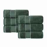 Niles Egyptian Giza Cotton Plush Thick Absorbent Hand Towel Set of 6