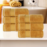 Niles Egyptian Giza Cotton Plush Thick Absorbent Hand Towel Set of 6