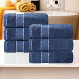 Niles Egyptian Giza Cotton Plush Thick Absorbent Hand Towel Set of 6