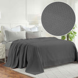 Nobel Cotton Textured Jacquard Chevron Lightweight Woven Blanket