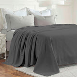 Nobel Cotton Textured Jacquard Chevron Lightweight Woven Blanket