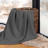 Nobel Cotton Textured Jacquard Chevron Lightweight Woven Blanket