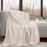Nobel Cotton Textured Jacquard Chevron Lightweight Woven Blanket