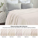 Nobel Cotton Textured Jacquard Chevron Lightweight Woven Blanket