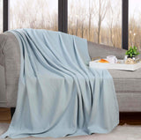 Nobel Cotton Textured Jacquard Chevron Lightweight Woven Blanket