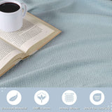 Nobel Cotton Textured Jacquard Chevron Lightweight Woven Blanket