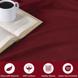 Nobel Cotton Textured Jacquard Chevron Lightweight Woven Blanket