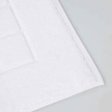 Nora Cotton Solid Absorbent Thick Checkered Washable Bath Mat Set of 2