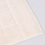 Nora Cotton Solid Absorbent Thick Checkered Washable Bath Mat Set of 2