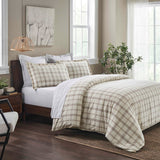 Plaid Flannel Cotton Classic Modern Farmhouse Duvet Cover Set