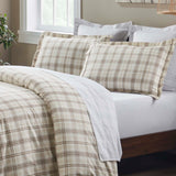 Plaid Flannel Cotton Classic Modern Farmhouse Duvet Cover Set