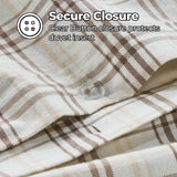 Plaid Flannel Cotton Classic Modern Farmhouse Duvet Cover Set