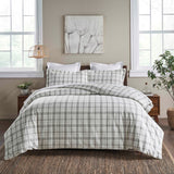 Plaid Flannel Cotton Classic Modern Farmhouse Duvet Cover Set