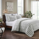 Plaid Flannel Cotton Classic Modern Farmhouse Duvet Cover Set