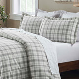 Plaid Flannel Cotton Classic Modern Farmhouse Duvet Cover Set
