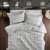 Plaid Flannel Cotton Classic Modern Farmhouse Duvet Cover Set