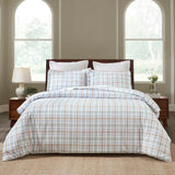 Plaid Flannel Cotton Classic Modern Farmhouse Duvet Cover Set