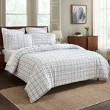 Plaid Flannel Cotton Classic Modern Farmhouse Duvet Cover Set