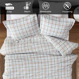 Plaid Flannel Cotton Classic Modern Farmhouse Duvet Cover Set