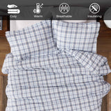 Plaid Flannel Cotton Classic Modern Farmhouse Duvet Cover Set