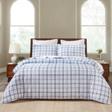 Plaid Flannel Cotton Classic Modern Farmhouse Duvet Cover Set