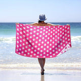 Polka Dot Cotton Oversized 4 Piece Beach Towel Set