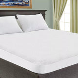 Queen Comforter Mattress Standard Pillows Bedding Set, White