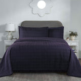 Remi Cotton Blend Jacquard Geometric Fringe Bedspread Set