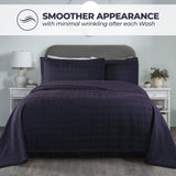 Remi Cotton Blend Jacquard Geometric Fringe Bedspread Set