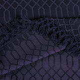 Remi Cotton Blend Jacquard Geometric Fringe Bedspread Set