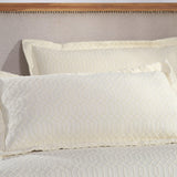 Remi Cotton Blend Jacquard Geometric Fringe Bedspread Set