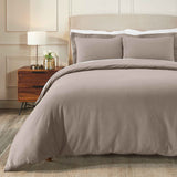 Rome Flannel Cotton Fuzzy Warm Solid Duvet Cover Set