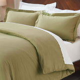 Rome Flannel Cotton Fuzzy Warm Solid Duvet Cover Set