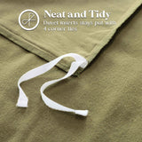 Rome Flannel Cotton Fuzzy Warm Solid Duvet Cover Set