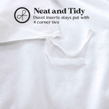 Rome Flannel Cotton Fuzzy Warm Solid Duvet Cover Set