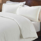 Rome Flannel Cotton Fuzzy Warm Solid Duvet Cover Set