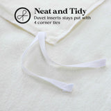 Rome Flannel Cotton Fuzzy Warm Solid Duvet Cover Set