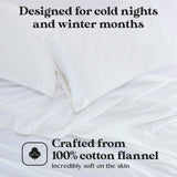 Rome Flannel Cotton Solid Fuzzy Pillowcases, Set of 2