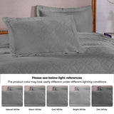 Serenity Cotton Matelasse Celtic Circle Airy Bedspread Set