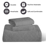 Serenity Cotton Matelasse Celtic Circle Airy Bedspread Set