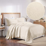 Serenity Cotton Matelasse Celtic Circle Airy Bedspread Set