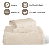 Serenity Cotton Matelasse Celtic Circle Airy Bedspread Set