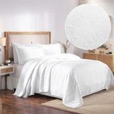 Serenity Cotton Matelasse Celtic Circle Airy Bedspread Set