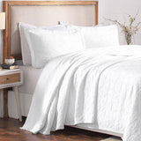Serenity Cotton Matelasse Celtic Circle Airy Bedspread Set